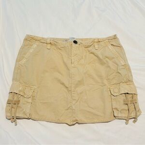Old Navy Cargo Khaki Skirt Tan pockets